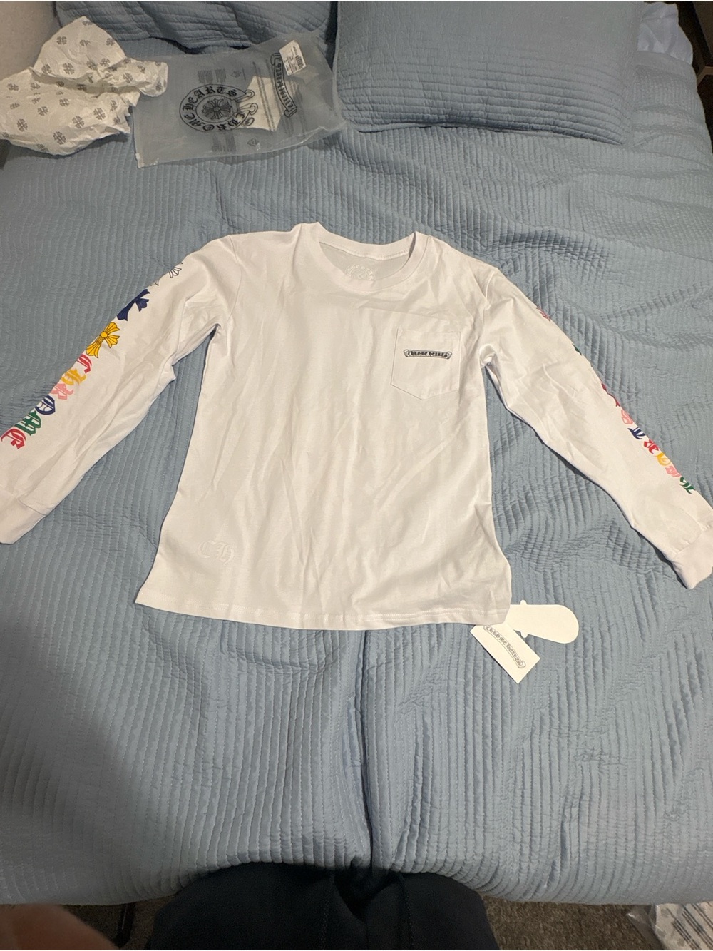 white chrome hearts longsleeve